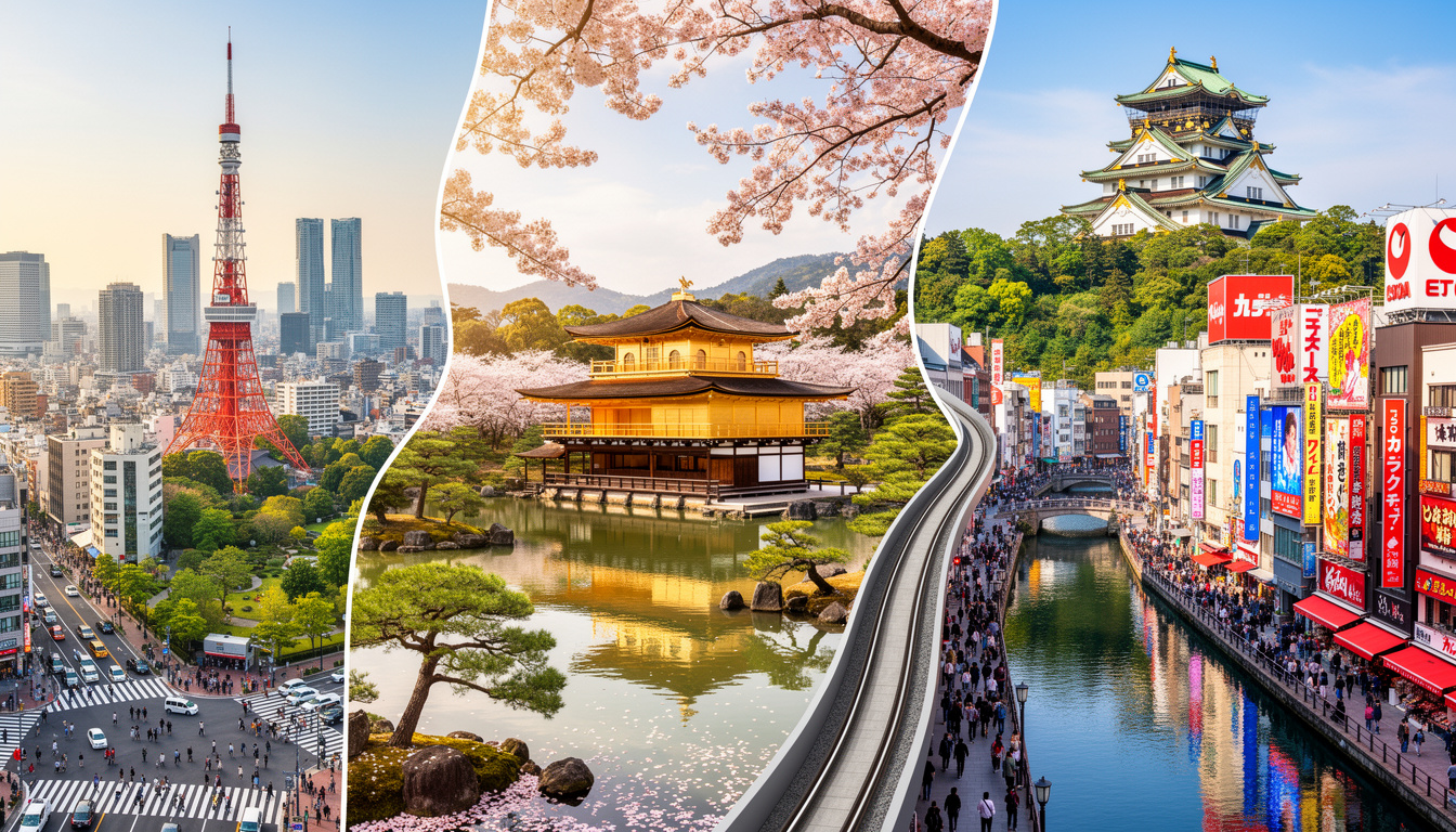 discover the best route to explore tokyo, kyoto, and osaka with our detailed itinerary. maximize your travel experience by visiting top attractions, hidden gems, and recommended transportation tips.