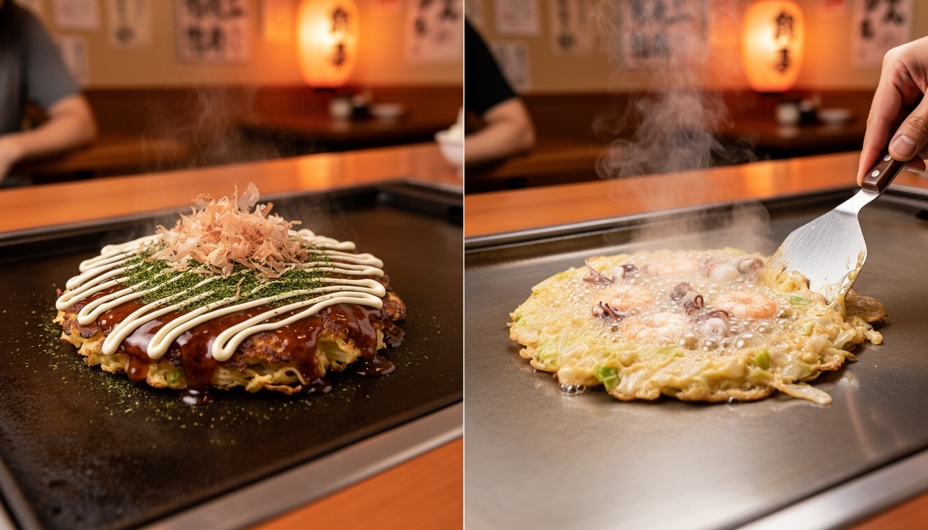 discover the differences between okonomiyaki and monjayaki, two popular japanese dishes. find out which one you should try first with our detailed comparison and tasty insights.